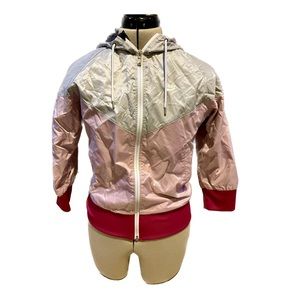 Xs Nike Pink and Grey Windbreaker